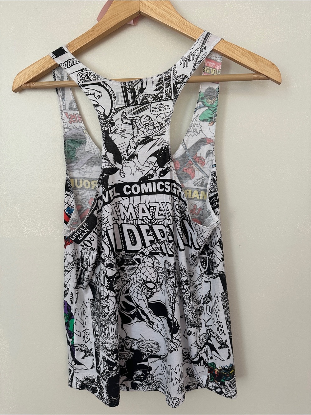 Marvel Spider-Man Comic Panel Tank Top - Red, Blue, Yellow, Black - Picture 4 of 5